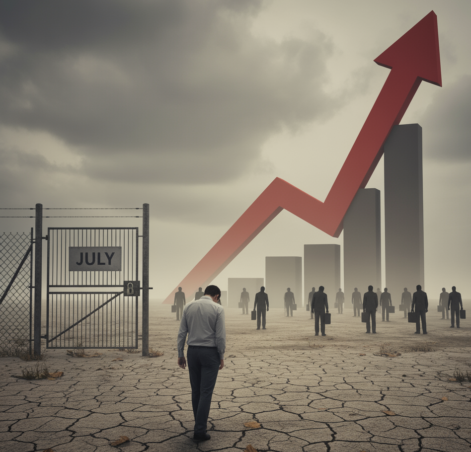 Arbetslösheten ökar till 8 procent i juli 2025